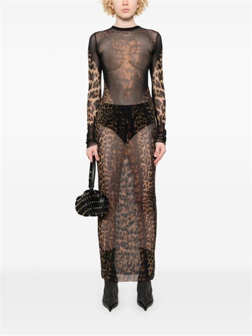 Leopard print long dress JEAN PAUL GAULTIER | 2431FRO279PT56568606200